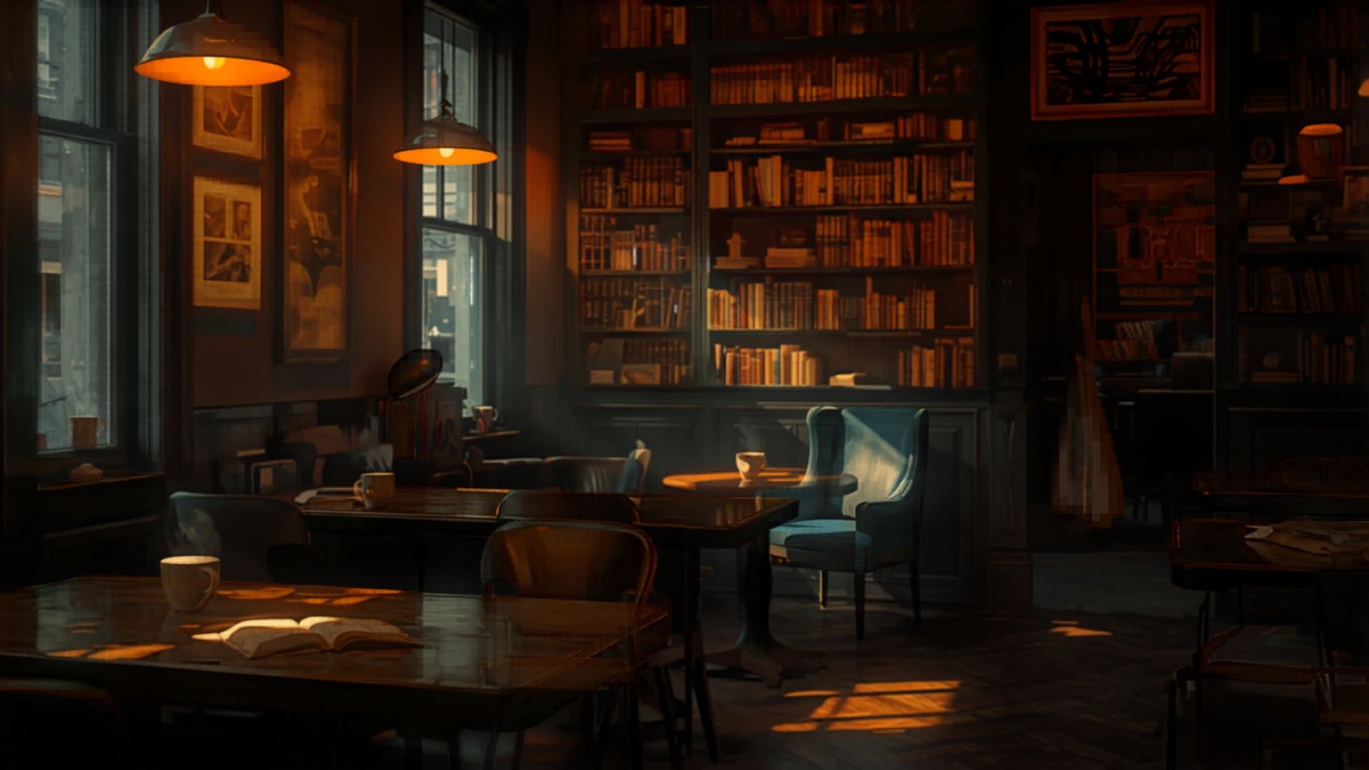 Portland Oregon coffee shop interior