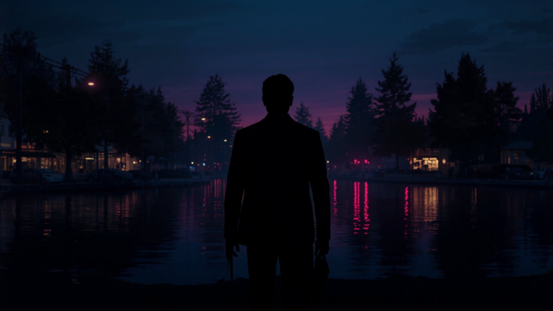 Lake Oswego Oregon lakefront area with upscale shops and tree-lined streets