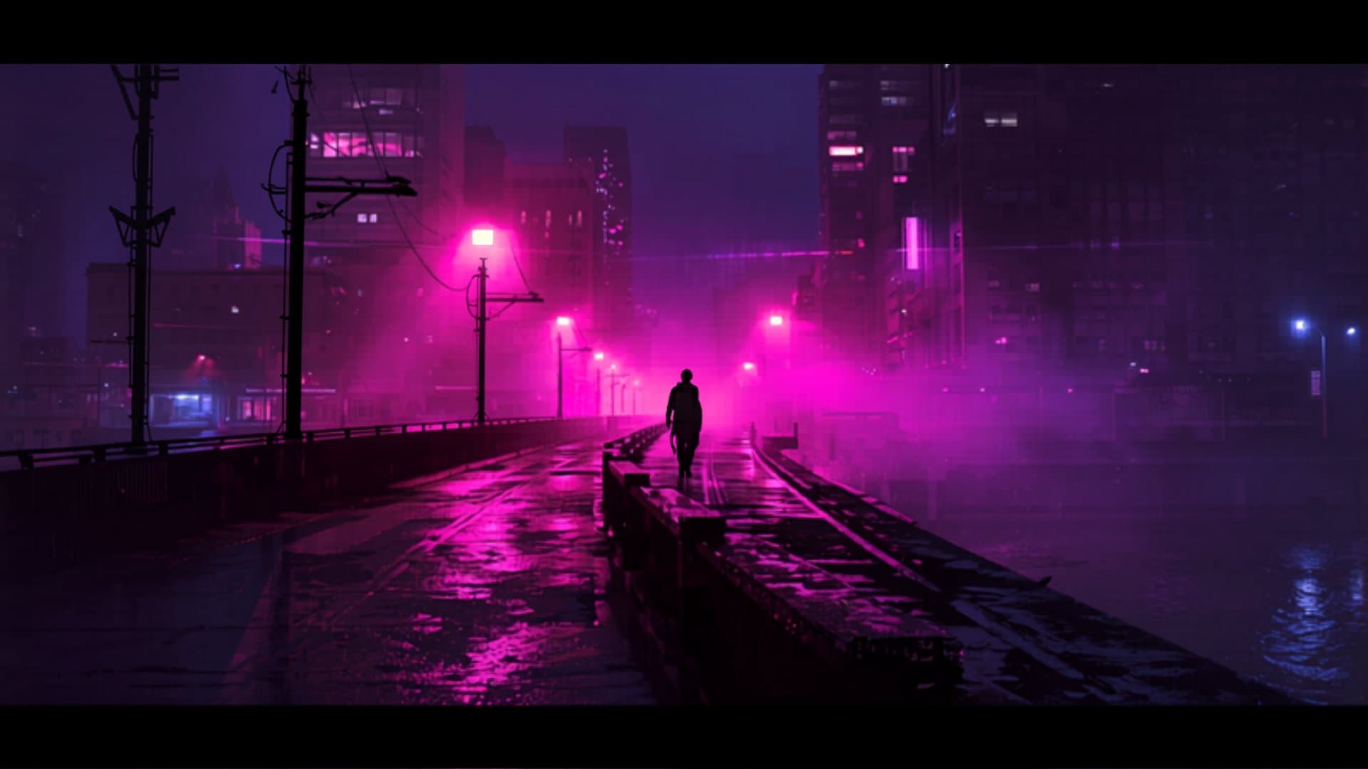 Portland Oregon Burnside Bridge area at night with neon signs, representing PPC ad management services